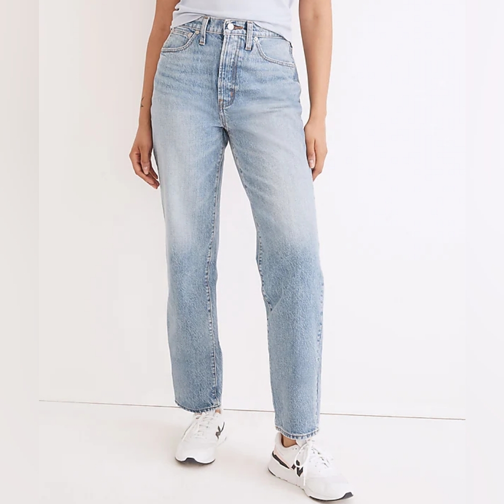 Madewell The Petite Perfect Vintage Straight Jean Medium Wash